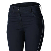 Horze Mikaela Ladies Denim Breeches - Black Iris Dark Blue - CLEARANCE